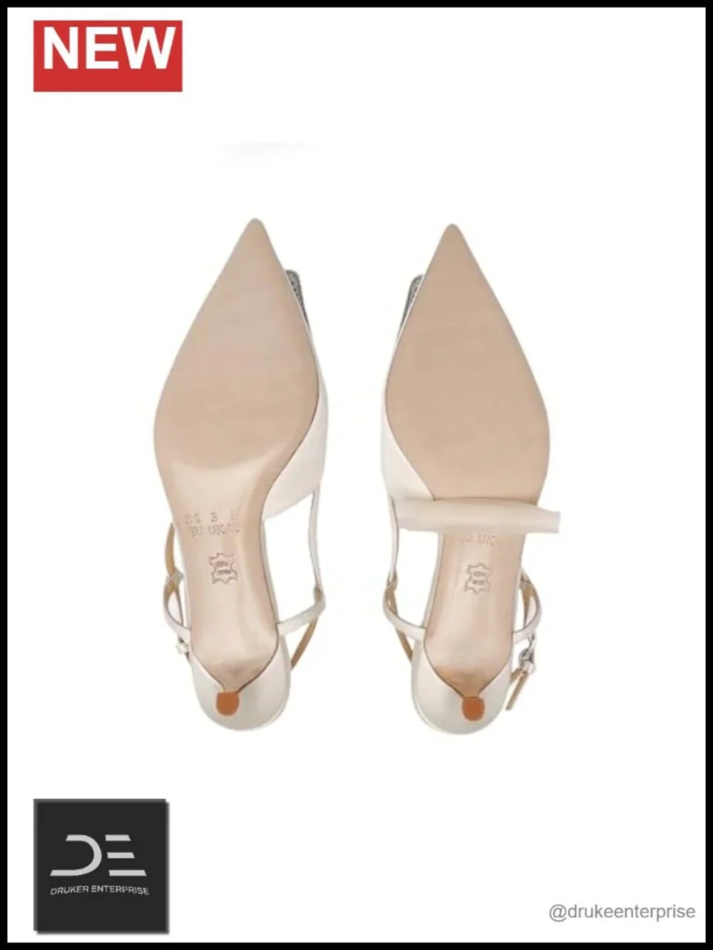 Women's Wedding Shoes Low Heel Closed Toe Bridal Ivory Cream Leather Sole